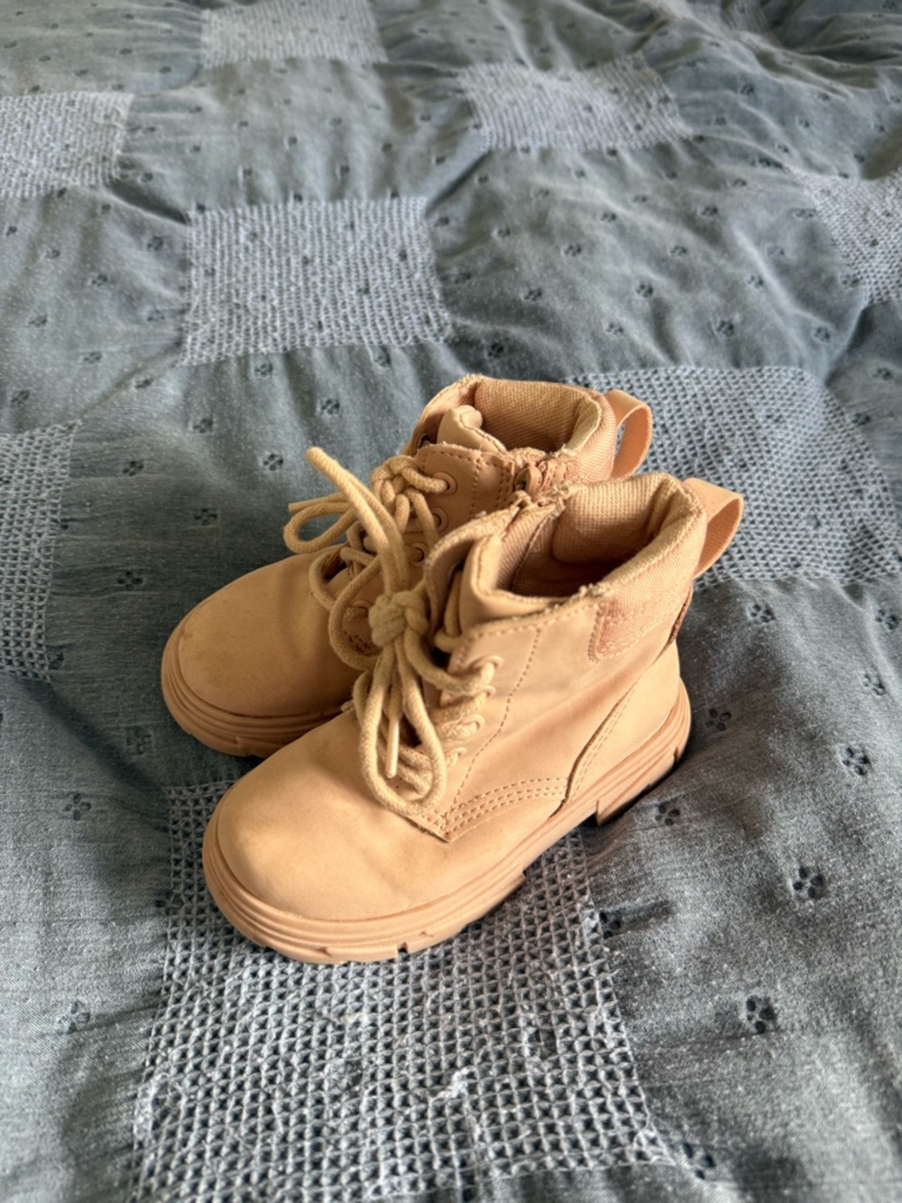 Zara Kids Blush Lace-Up Ankle Boots